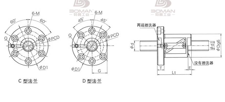 KURODA GR5012ES-DALR 黑田精工丝杆规格说明