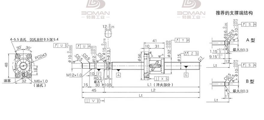 KURODA GP1504DS-BALR-0600B-C3S 日本黑田精工KURODA公司