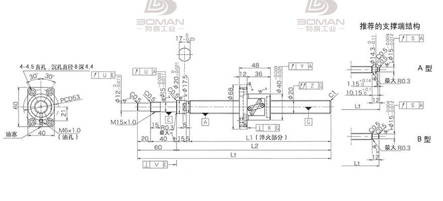 KURODA GP2005DS-BALR-0605B-C3F 日本黑田精工丝杆导轨代理