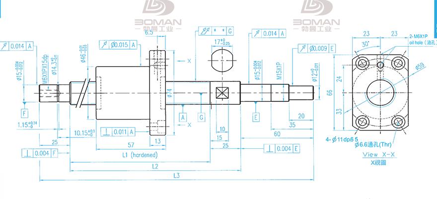 TBI XSVR02010B1DGC5-399-P1 tbi滚珠丝杆花键轴