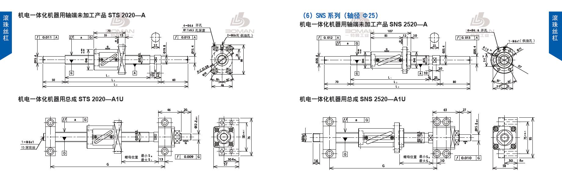 TSUBAKI STS2020-420C5-A1U tsubaki丝杆是什么牌子